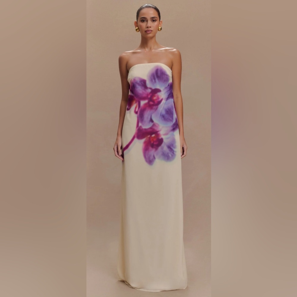 Meshki Amaya Dress - Ivory Koi Orchid (NWT)